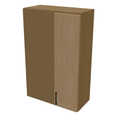 WBC2742 cabinet in Micro Shaker White Oak