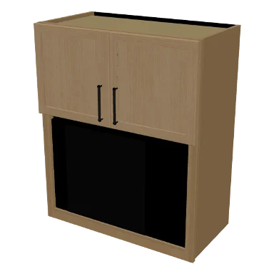 WMO3036 cabinet in Micro Shaker White Oak