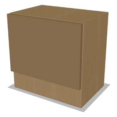 WXC1818 cabinet in Micro Shaker White Oak