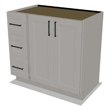 VSD36L cabinet in Bevel Greige