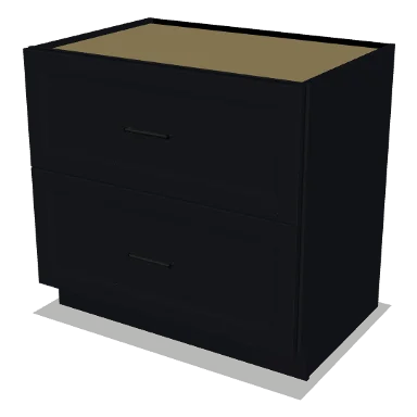 2DB36 cabinet in Bevel Black