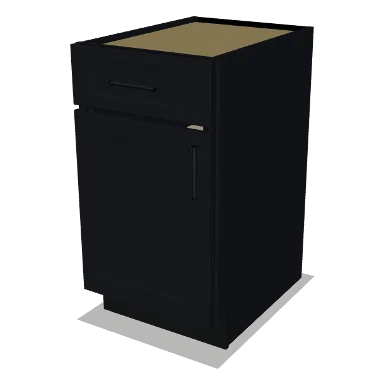 B18 cabinet in Bevel Black