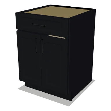 B24 cabinet in Bevel Black