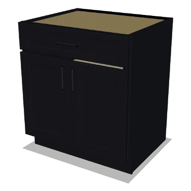 B30 cabinet in Bevel Black