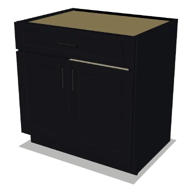 B33 cabinet in Bevel Black