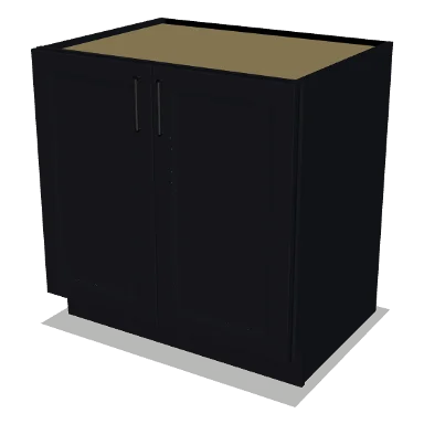 B33FH cabinet in Bevel Black