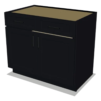 B39 cabinet in Bevel Black