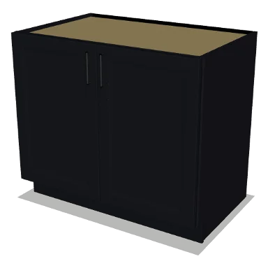 B39FH cabinet in Bevel Black