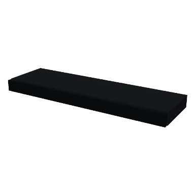 FLS36-W cabinet in Bevel Black