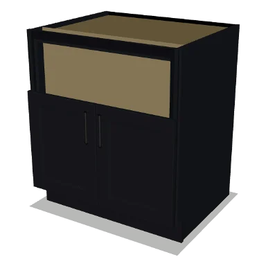 FSB30 cabinet in Bevel Black