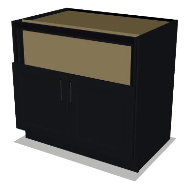 FSB36 cabinet in Bevel Black