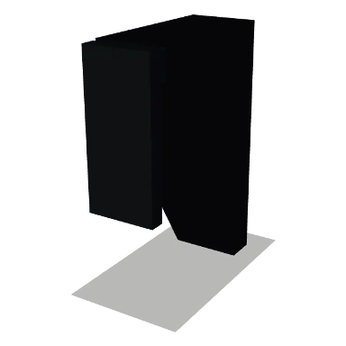 MCB cabinet in Bevel Black