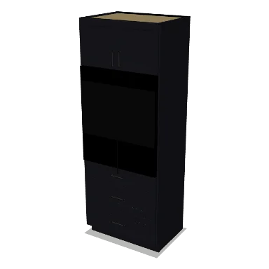 OC339024 cabinet in Bevel Black