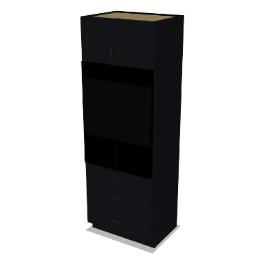 OC339624 cabinet in Bevel Black