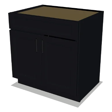 SB33 cabinet in Bevel Black