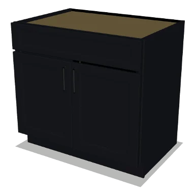 SB36 cabinet in Bevel Black