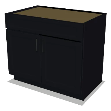 SB39 cabinet in Bevel Black