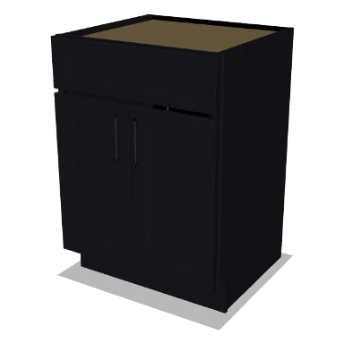 VSB24 cabinet in Bevel Black