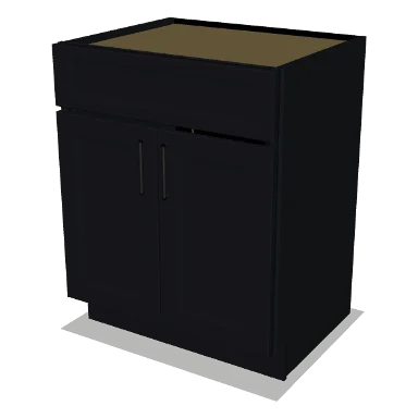 VSB27 cabinet in Bevel Black