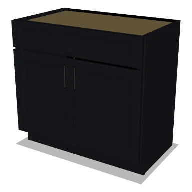 VSB36 cabinet in Bevel Black