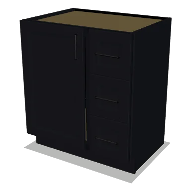 VSD30R cabinet in Bevel Black