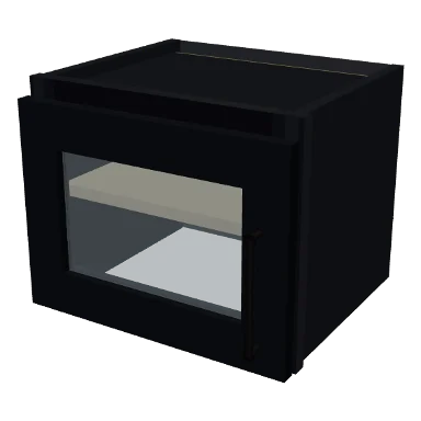 W1512GD cabinet in Bevel Black