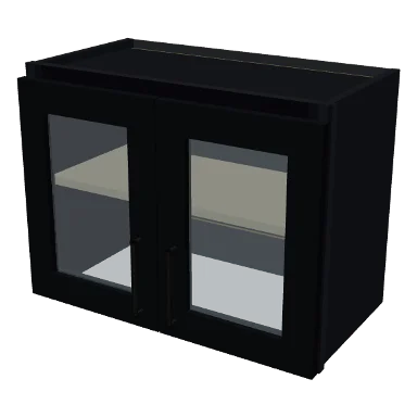 W2418GD cabinet in Bevel Black