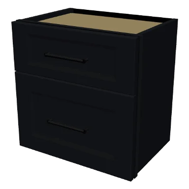 W2D1818 cabinet in Bevel Black