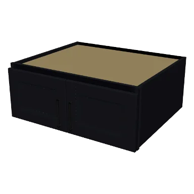W301224 cabinet in Bevel Black