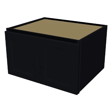 W301824 cabinet in Bevel Black