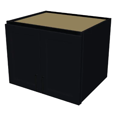 W302424 cabinet in Bevel Black