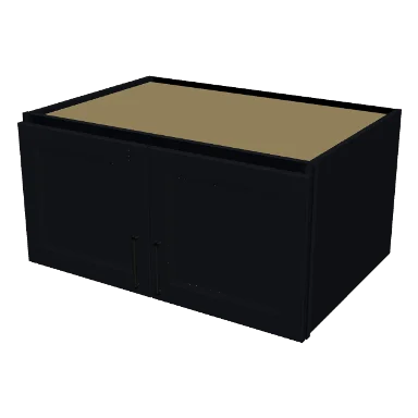 W361824 cabinet in Bevel Black