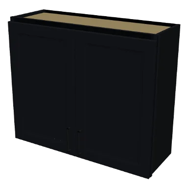 W3630 cabinet in Bevel Black
