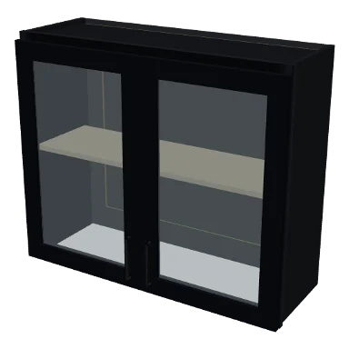 W3630GD cabinet in Bevel Black