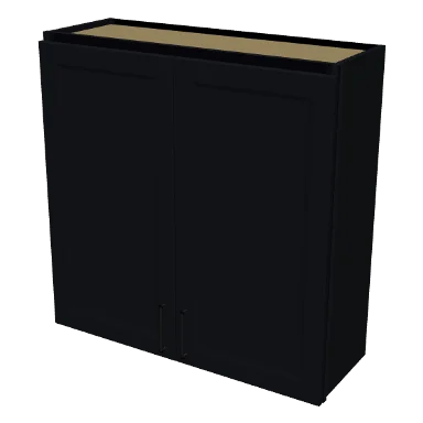 W3636 cabinet in Bevel Black
