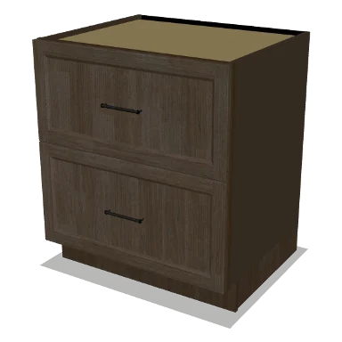 2DB30 cabinet in Transitional Warm Brown Stain