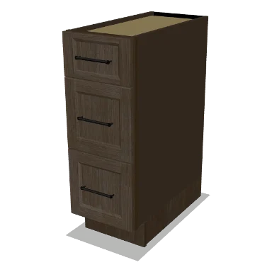 3DB12 cabinet in Transitional Warm Brown Stain