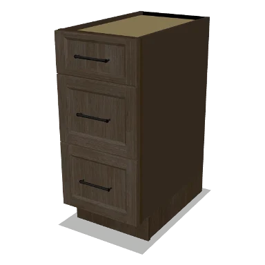3DB15 cabinet in Transitional Warm Brown Stain
