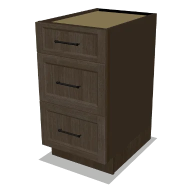 3DB18 cabinet in Transitional Warm Brown Stain