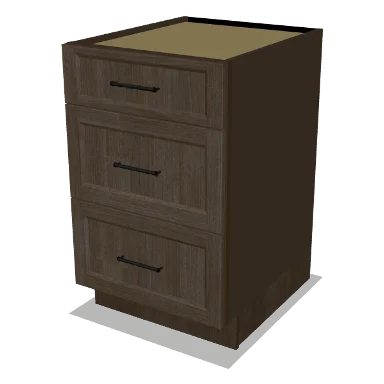 3DB21 cabinet in Transitional Warm Brown Stain
