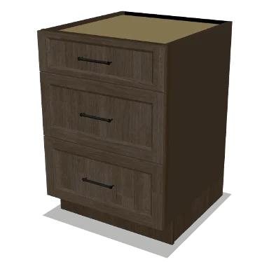 3DB24 cabinet in Transitional Warm Brown Stain