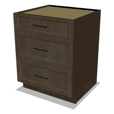 3DB27 cabinet in Transitional Warm Brown Stain