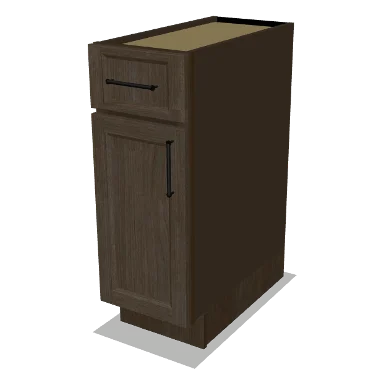 B12 cabinet in Transitional Warm Brown Stain