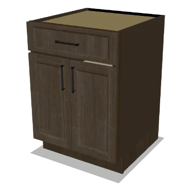 B24 cabinet in Transitional Warm Brown Stain