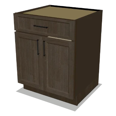 B27 cabinet in Transitional Warm Brown Stain