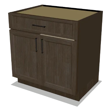 B33 cabinet in Transitional Warm Brown Stain