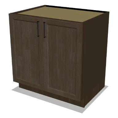 B33FH cabinet in Transitional Warm Brown Stain