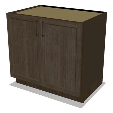 B36FH cabinet in Transitional Warm Brown Stain