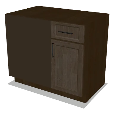 BBC42/45-39 cabinet in Transitional Warm Brown Stain
