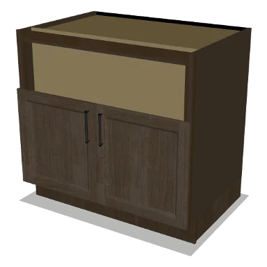 FSB36 cabinet in Transitional Warm Brown Stain